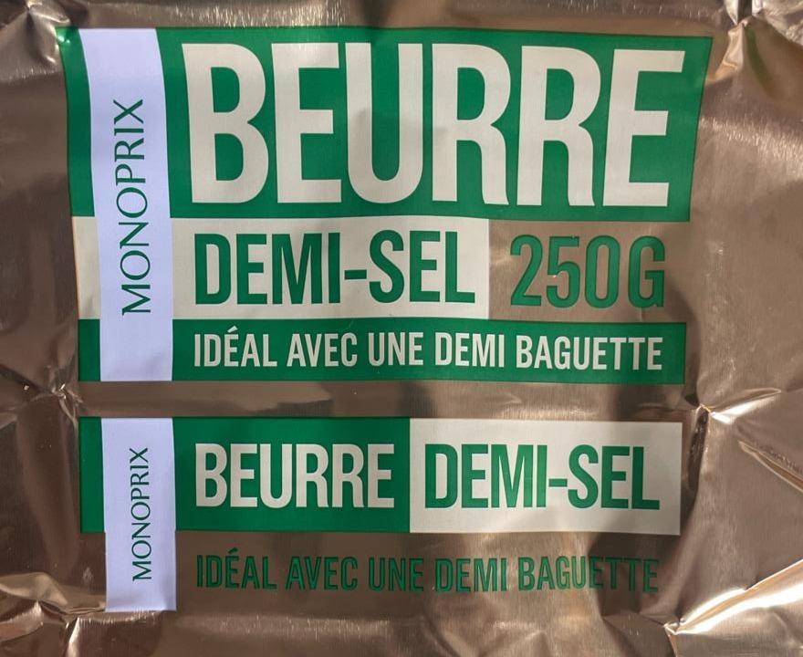 Fotografie - Beurre demi-sel Monoprix