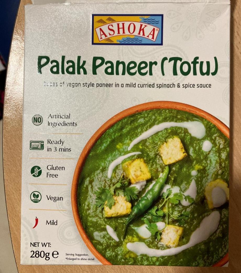 Fotografie - Palak paneer (tofu) Ashoka