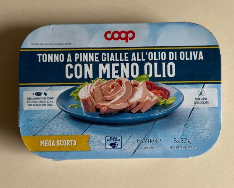 Fotografie - Tonno a pinne cialle all'olio di oliva con meno olio coop