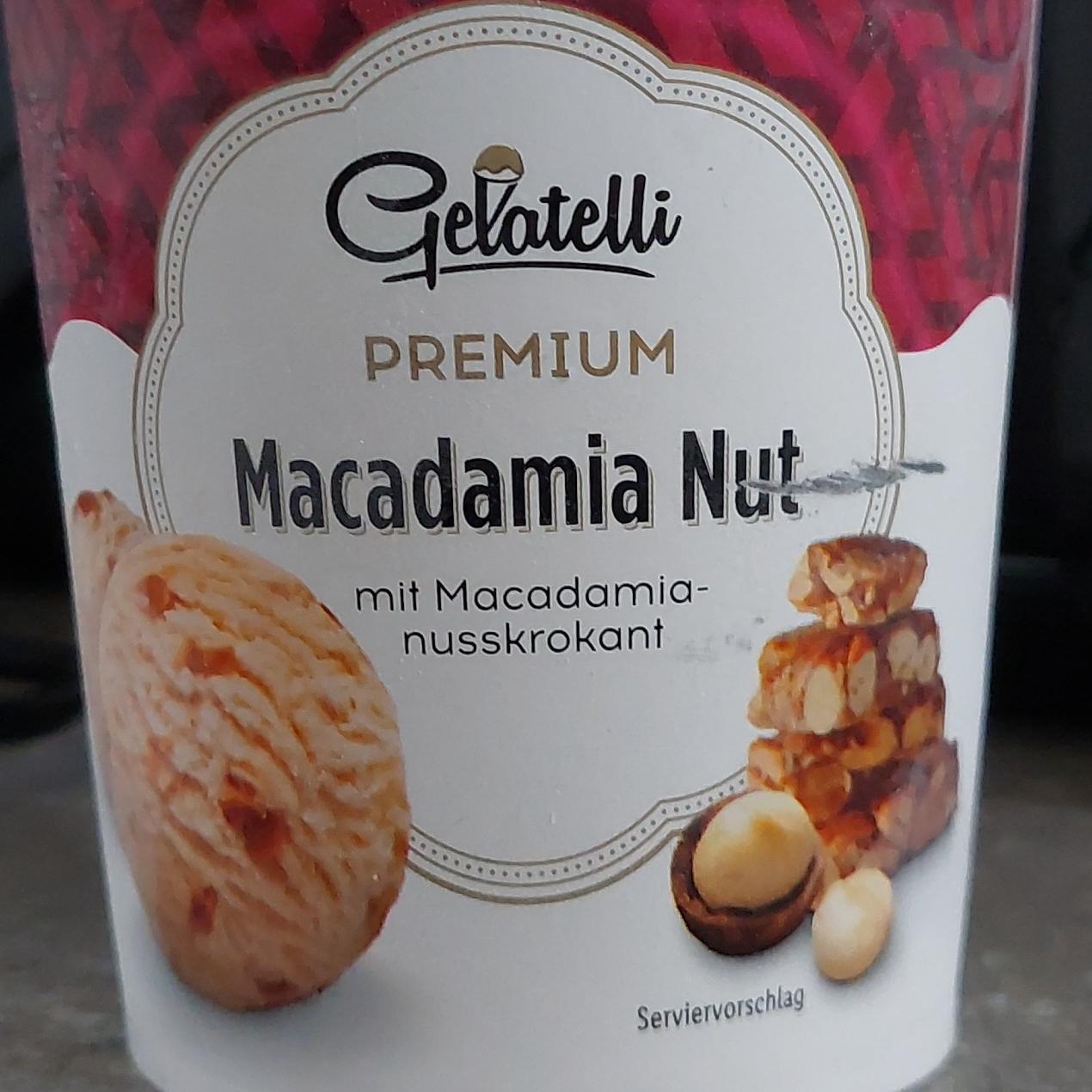 Fotografie - Premium macadamia nut mit macadamianusskrokant Gelatelli