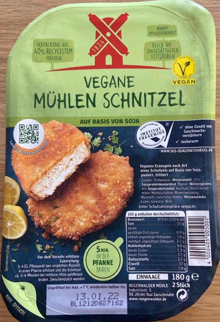 Fotografie - Vegane Mühlen Schnitzel Rügenwalder Mühle