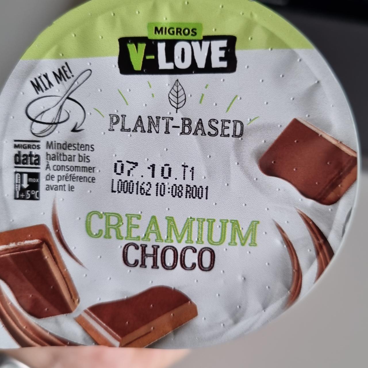 Fotografie - V-Love Plant-Based Creamium Choco Migros