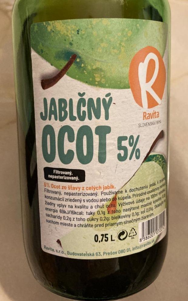 Fotografie - Jablčný ocot RAVITA