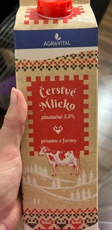 Fotografie - Čerstvé Mlieko plnotučné 3,5% Agravital