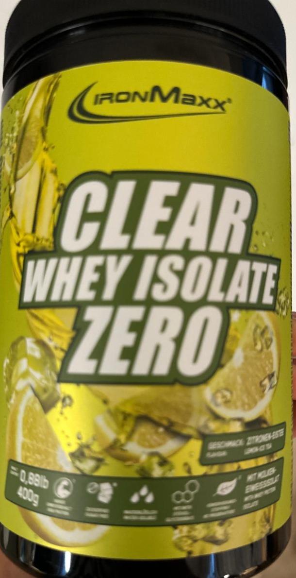 Fotografie - Clear Whey isolate zero IronMaxx