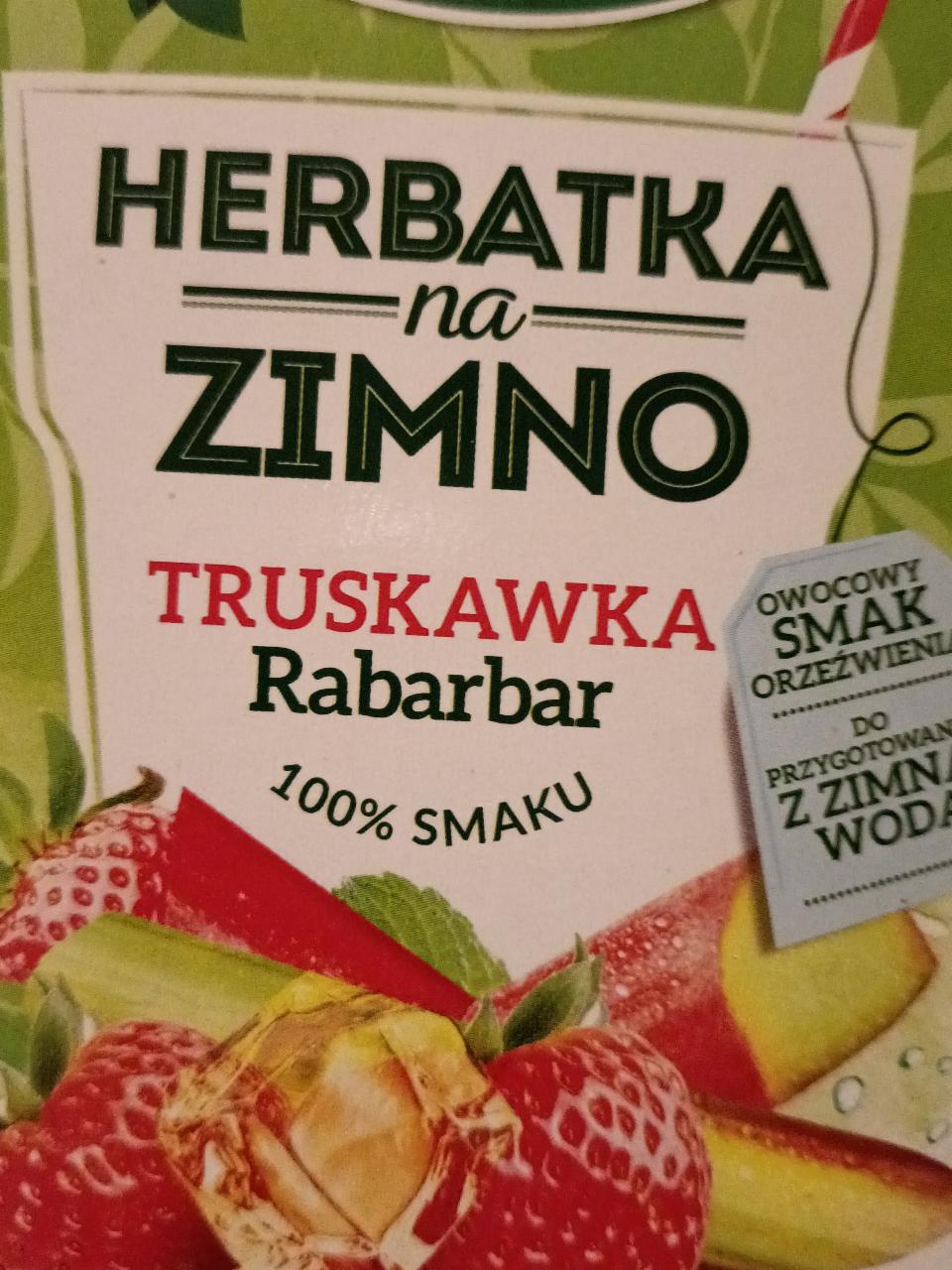 Fotografie - Herbatka na zimno Truskawka Rabarbar Herbapol