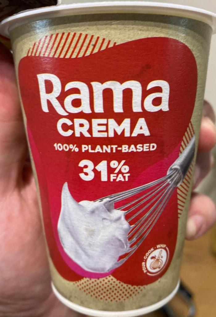 Fotografie - Crema 100% plant-based 31% fat Rama