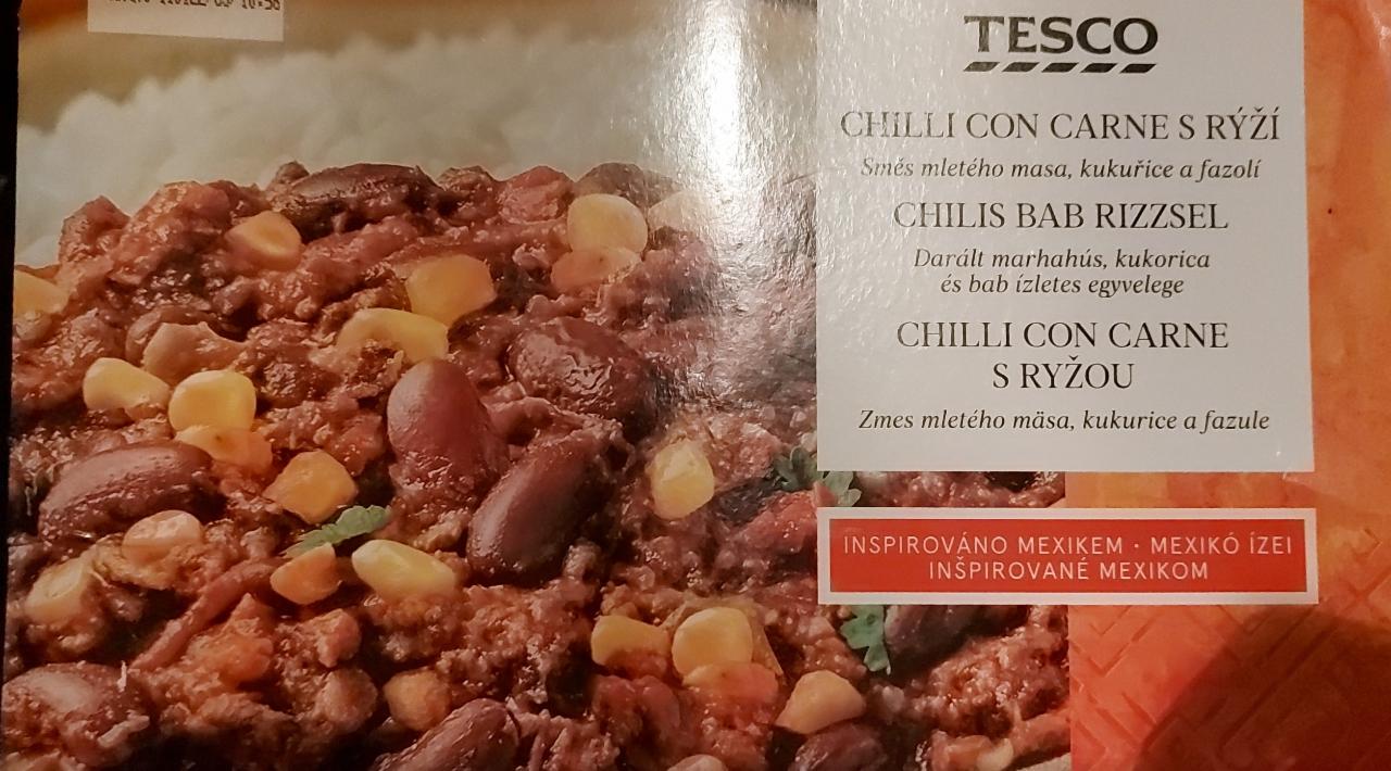 Fotografie - Chilli con carne s rýží Tesco