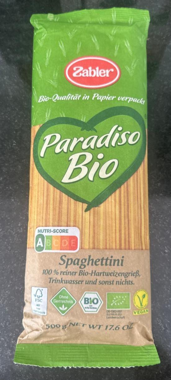 Fotografie - Paradiso Bio Spaghettini Zabler