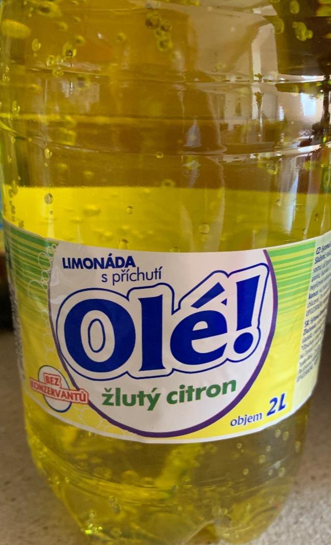 Fotografie - Limonáda s příchutí žlutý citrón Olé!