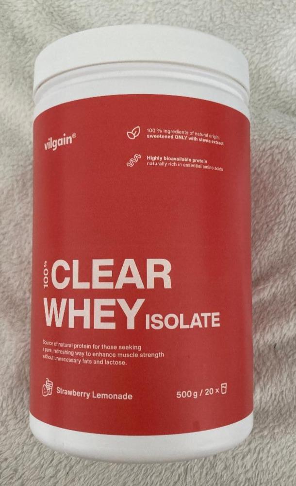 Fotografie - Clear Whey Isolate Strawberry Lemonade Vilgain