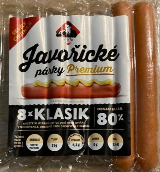 Fotografie - Javořické párky Premium Kostelecké uzeniny