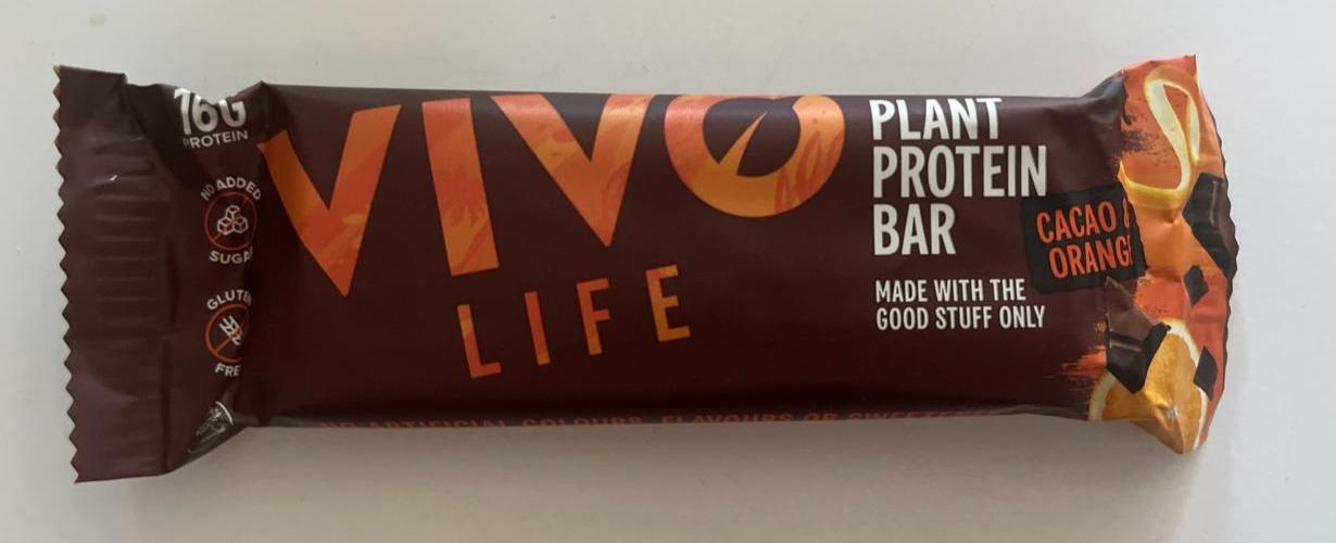 Fotografie - Plant Protein Bar Cacao Orange Vivo Life