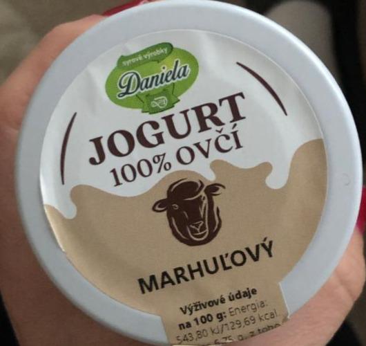 Fotografie - Jogurt 100% Ovčí Marhuľový Daniela