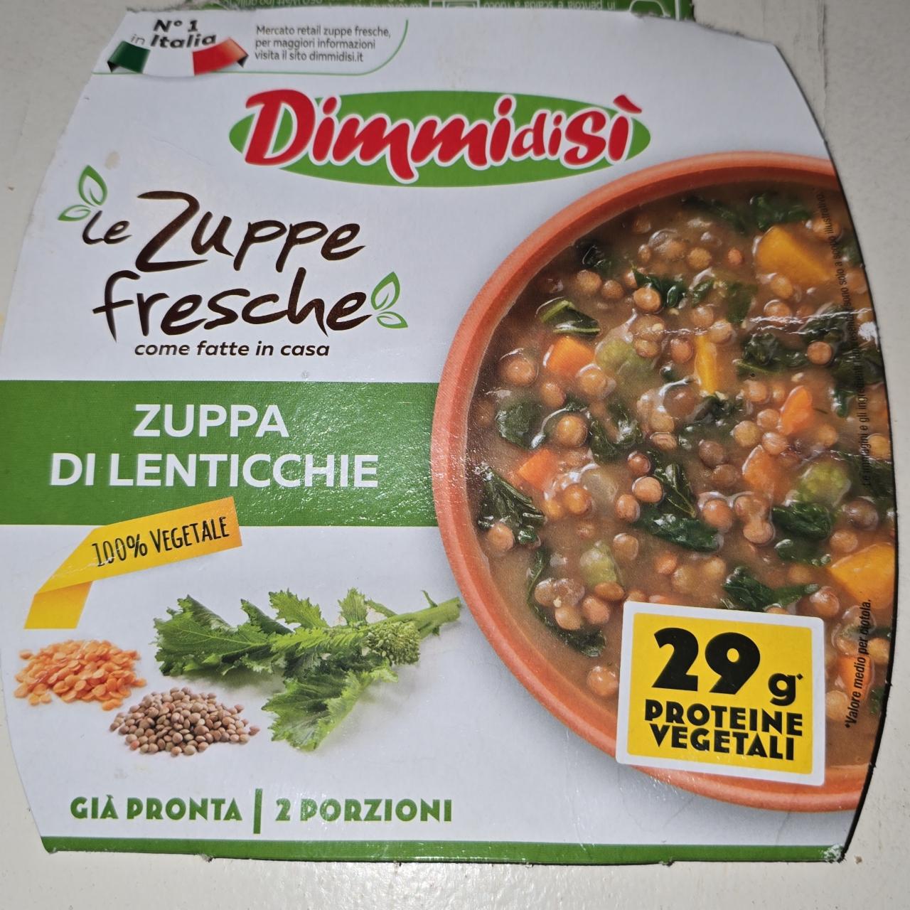 Fotografie - Zuppa di Lenticchie Le Zuppe fresche DimmidiSì