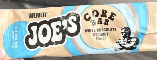 Fotografie - Joe's Core Bar White Chocolate Coconut flavor Weider