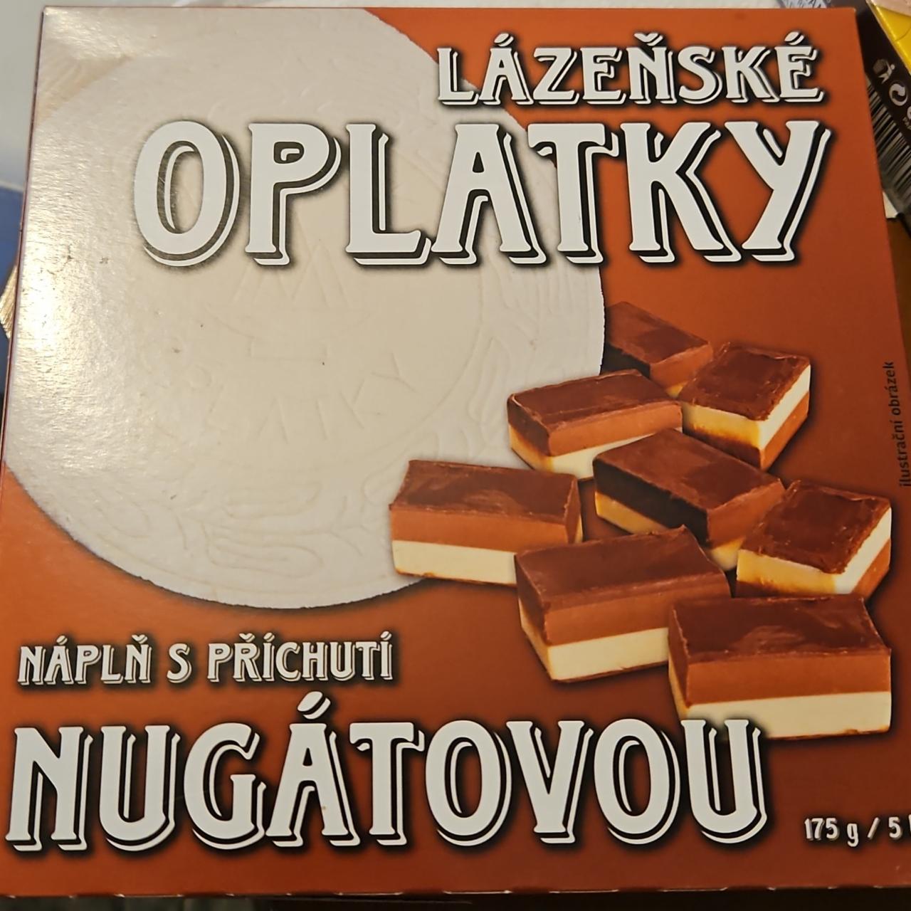 Fotografie - Lázeňské Oplatky náplň s příchutí nugátovou