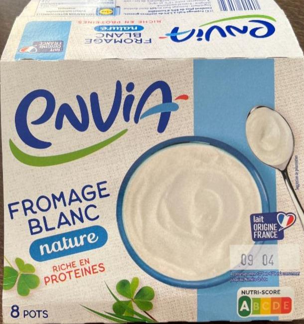 Fotografie - Fromage Blanc nature Riche en Proteines Envia