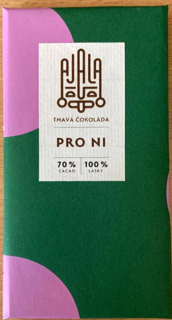 Fotografie - Tmavá čokoláda Pro ni 70% cacao Ajala