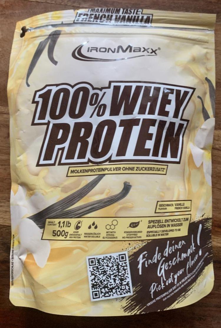 Fotografie - 100% Whey Protein French Vanilla IronMaxx