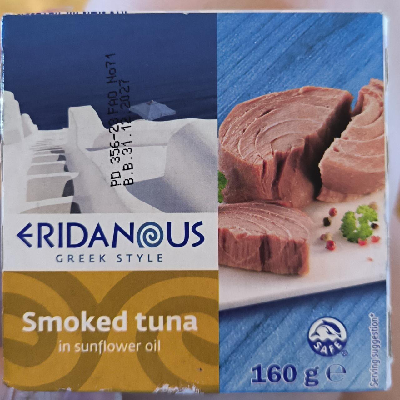 Fotografie - Smoked tuna in sunflower oil Eridanous