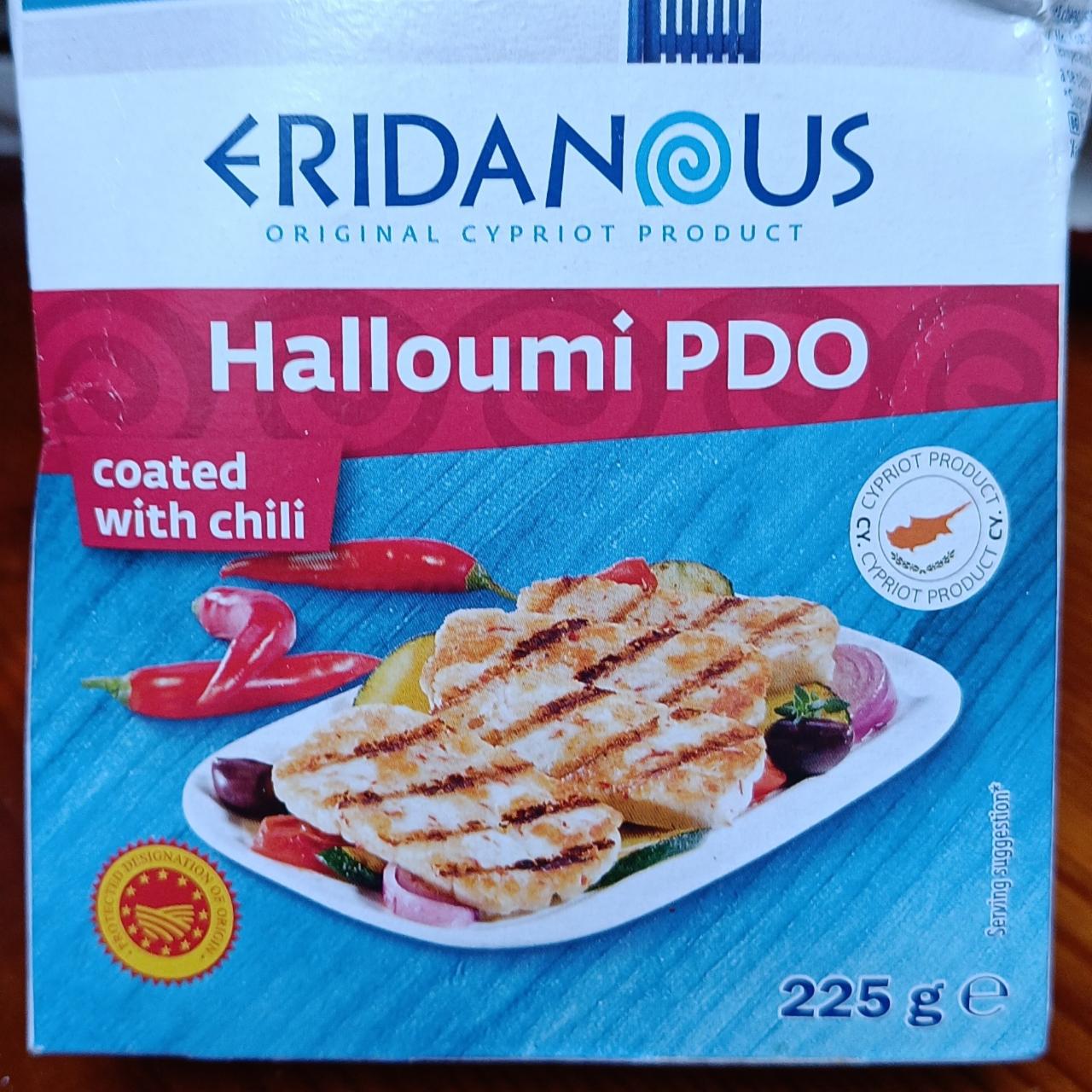 Fotografie - Halloumi PDO coated with chili Eridanous