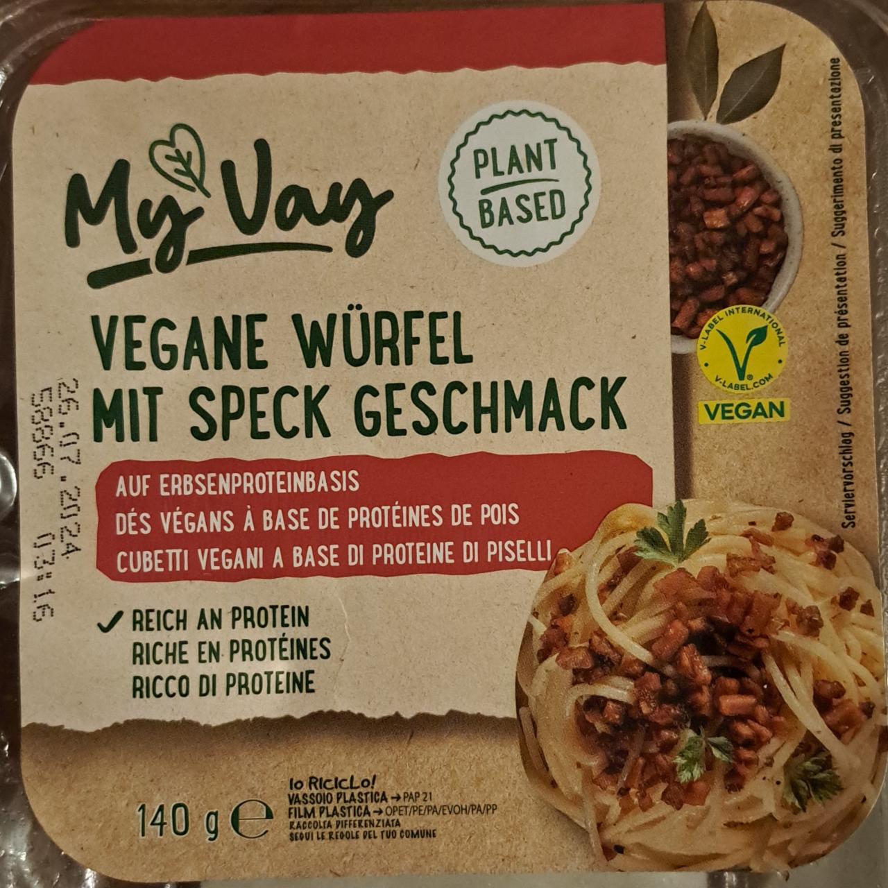 Fotografie - Vegane würfel mit speck geschmack My Vay