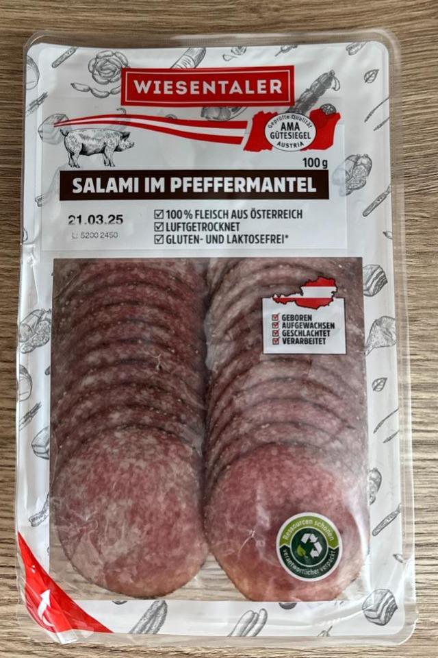 Fotografie - Salami im Pfeffermantel Wiesentaler