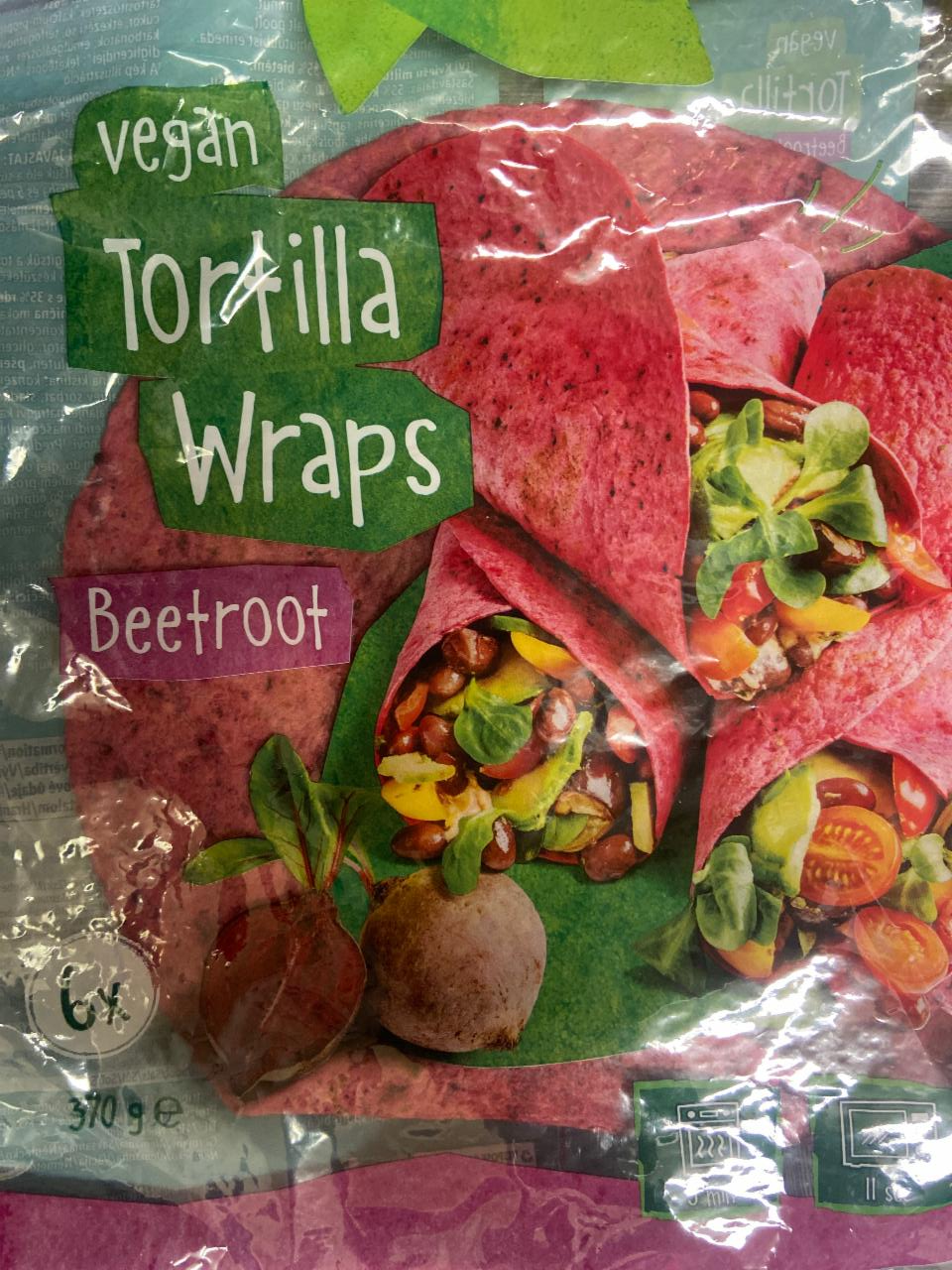 Fotografie - Vegan Tortilla Wraps Beetroot Vemondo