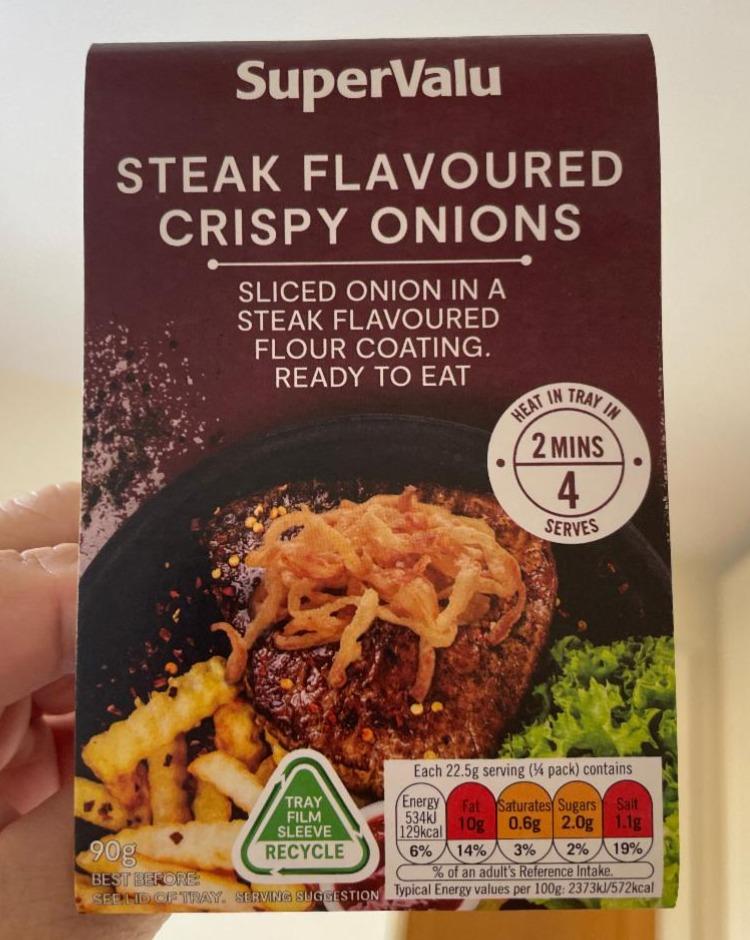 Fotografie - Steak flavoured crispy onions SuperValu