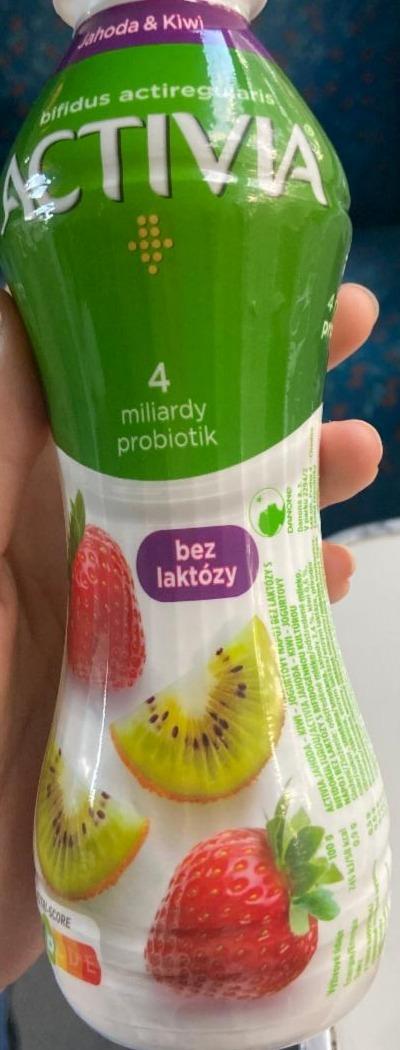 Fotografie - Activia jogurtový nápoj jahoda & kiwi bez laktózy