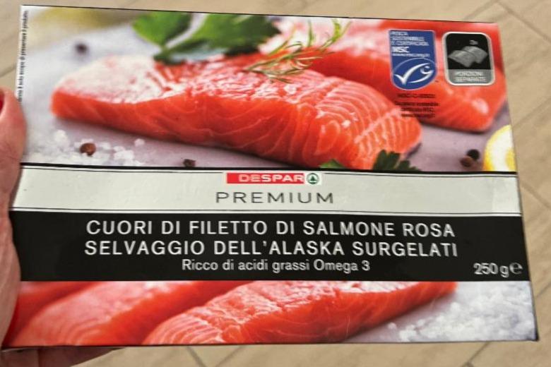 Fotografie - Cuori di filetto di salmone rosa DeSpar Premium