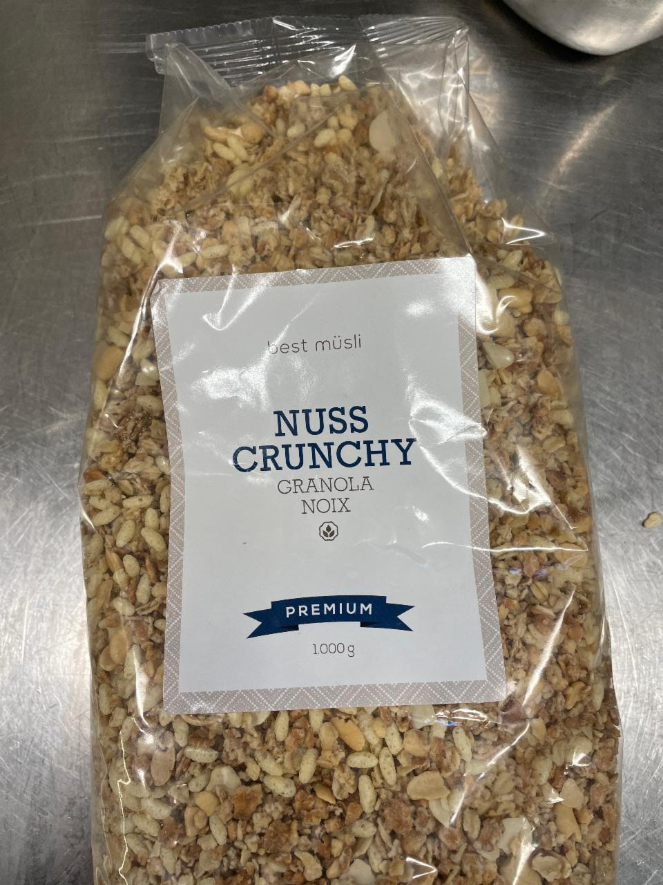 Fotografie - Nuss Crunchy Granola Noix Premium