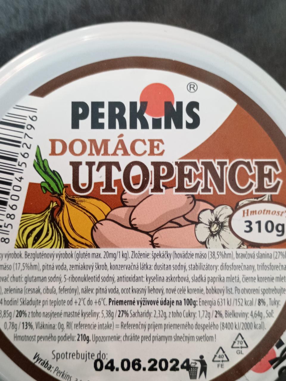 Fotografie - Domáce utopence Perkins