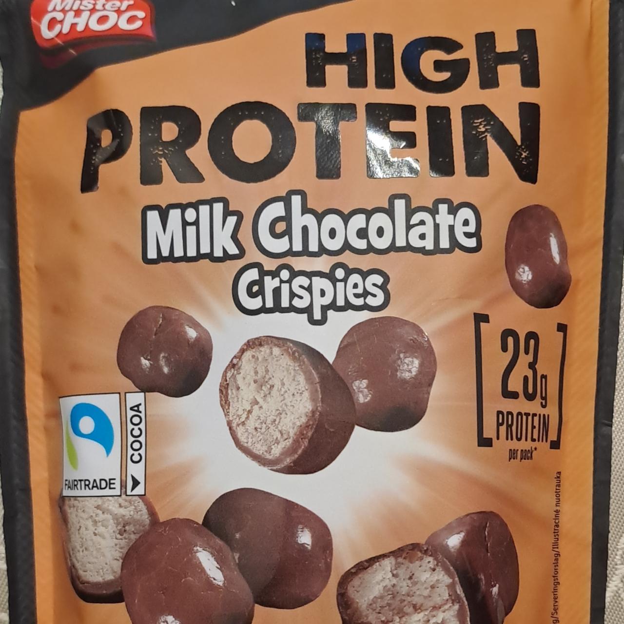 Fotografie - High Protein Crispys Milk Chocolate Mister Choc