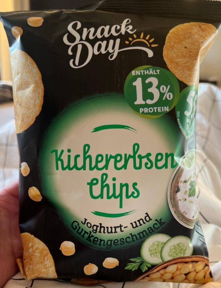 Kichererbsen Chips jogurt und Gurkengeschmack - kJ hodnoty a kalórie, nutričné