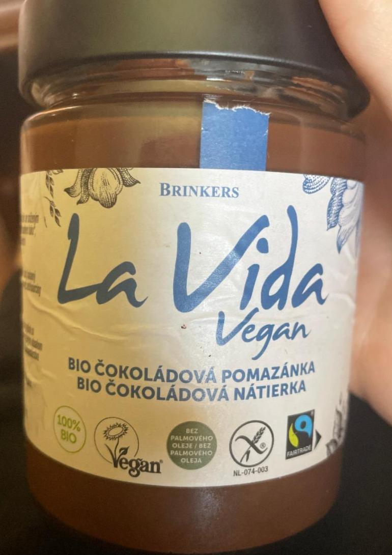 Fotografie - La Vida Vegan Bio Čokoládová nátierka Brinkers