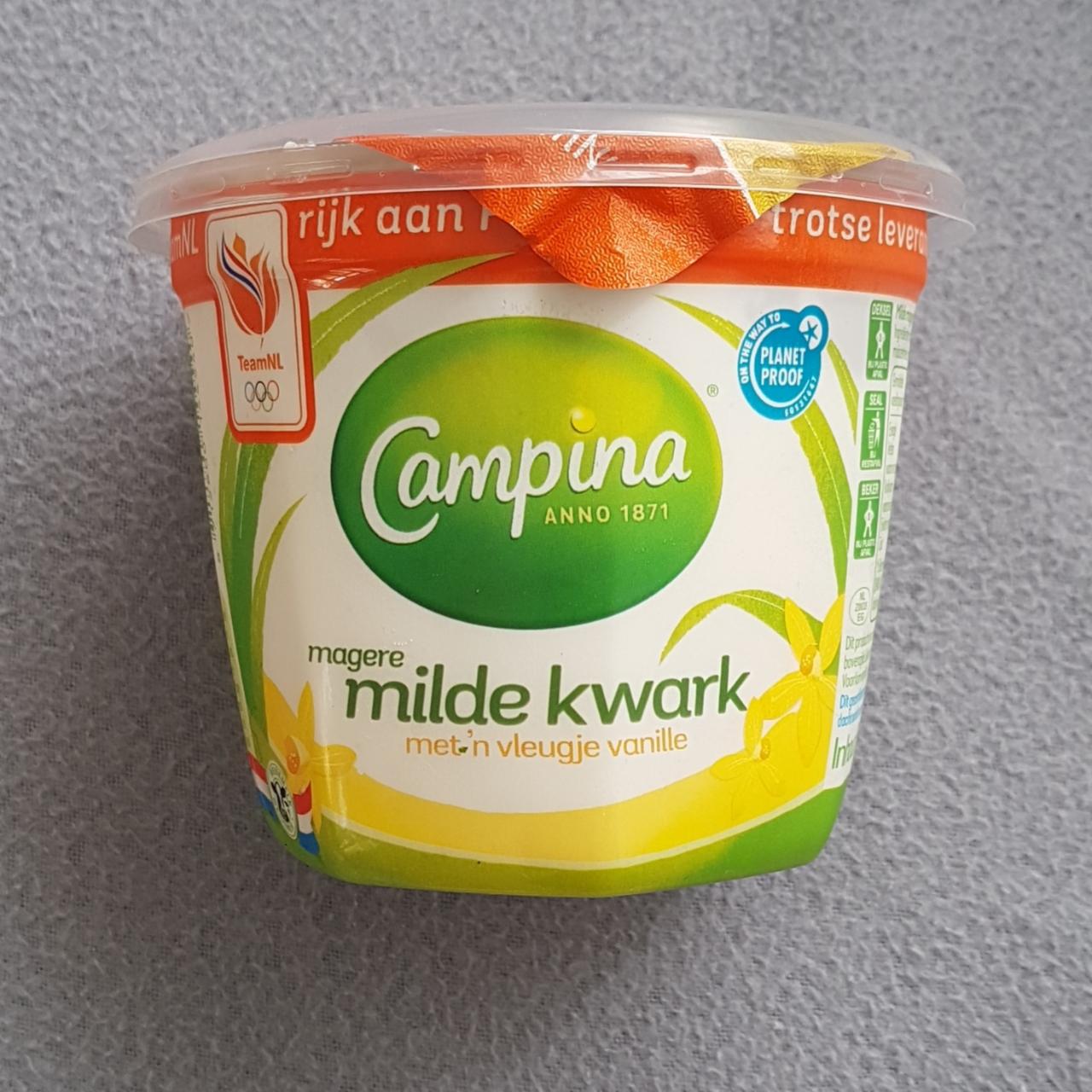 Fotografie - Magere milde kwark Campina