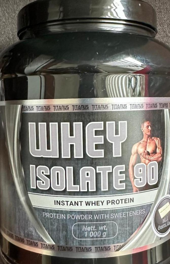 Fotografie - Whey isolate 90 white chocolate Titanus