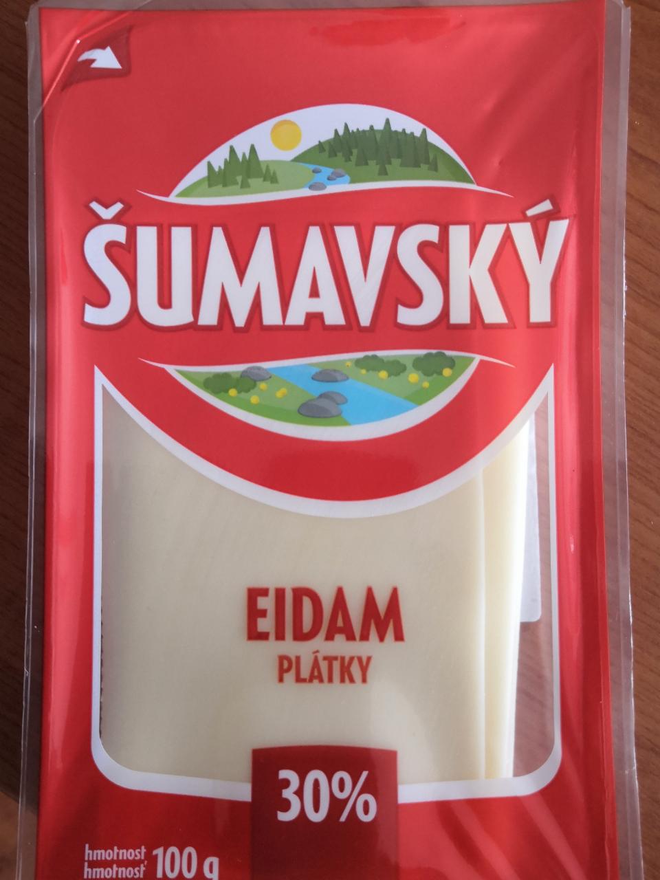 Fotografie - Šumavský eidam plátky 30% Lactalis