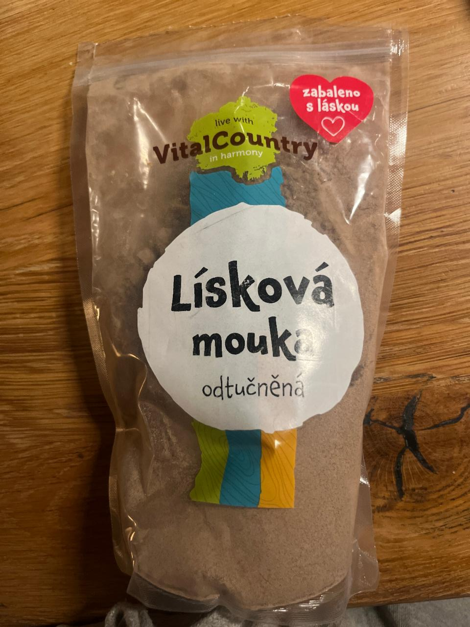 Fotografie - Lísková mouka odtučněná VitalCountry