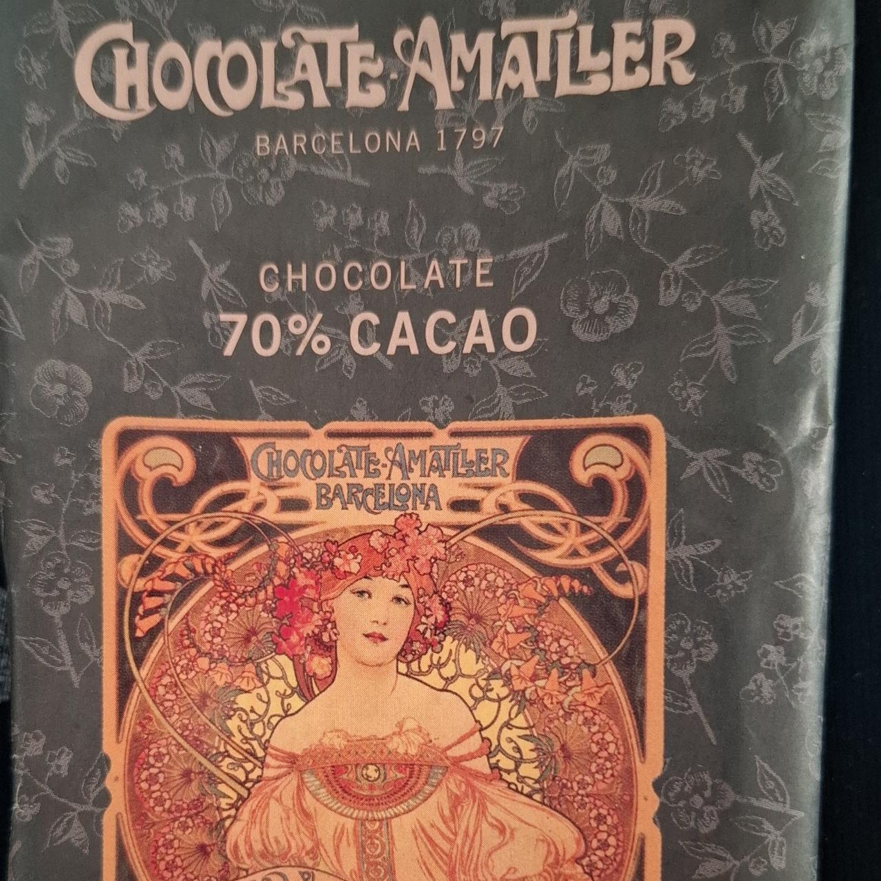 Fotografie - Chocolate 70% Cacao Chocolate Amatller