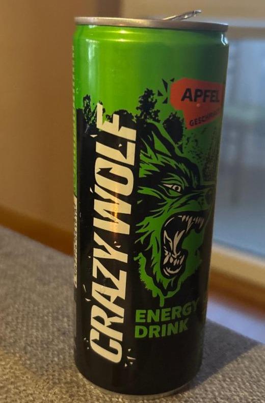 Fotografie - Crazy Wolf Energy Drink Apfel