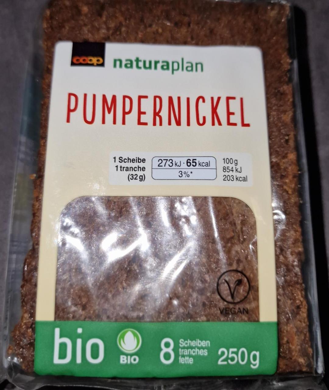 Fotografie - Bio Pumpernickel 8 Scheiben Coop Naturaplan