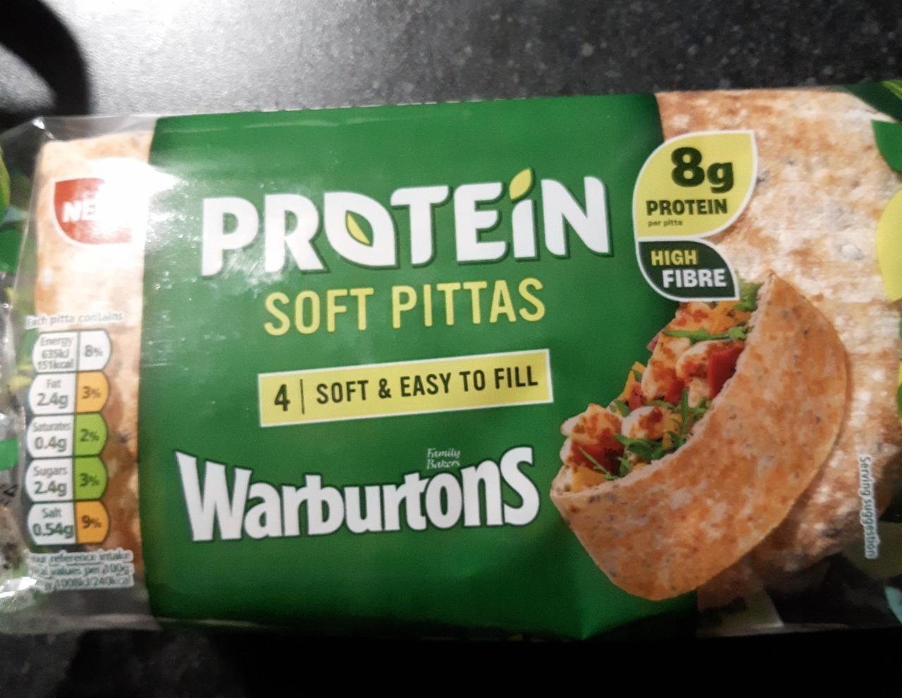 Fotografie - Protein Soft Pittas Warburtons