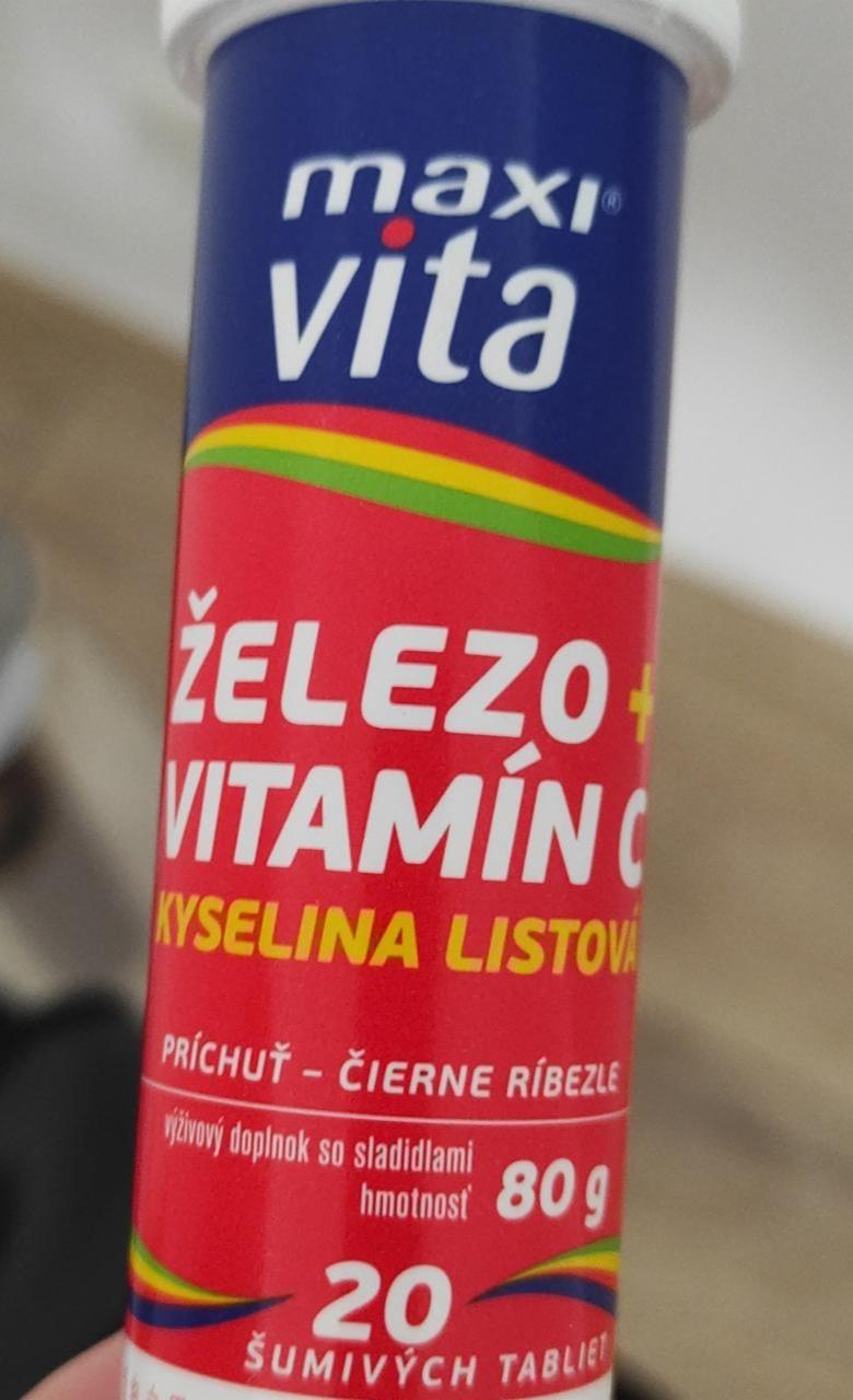 Fotografie - Železo+ Vitamín C+ kyselina listová Maxi vita