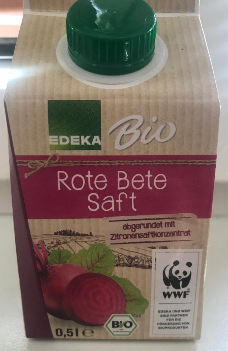 Fotografie - Rote Bete Saft Edeka Bio