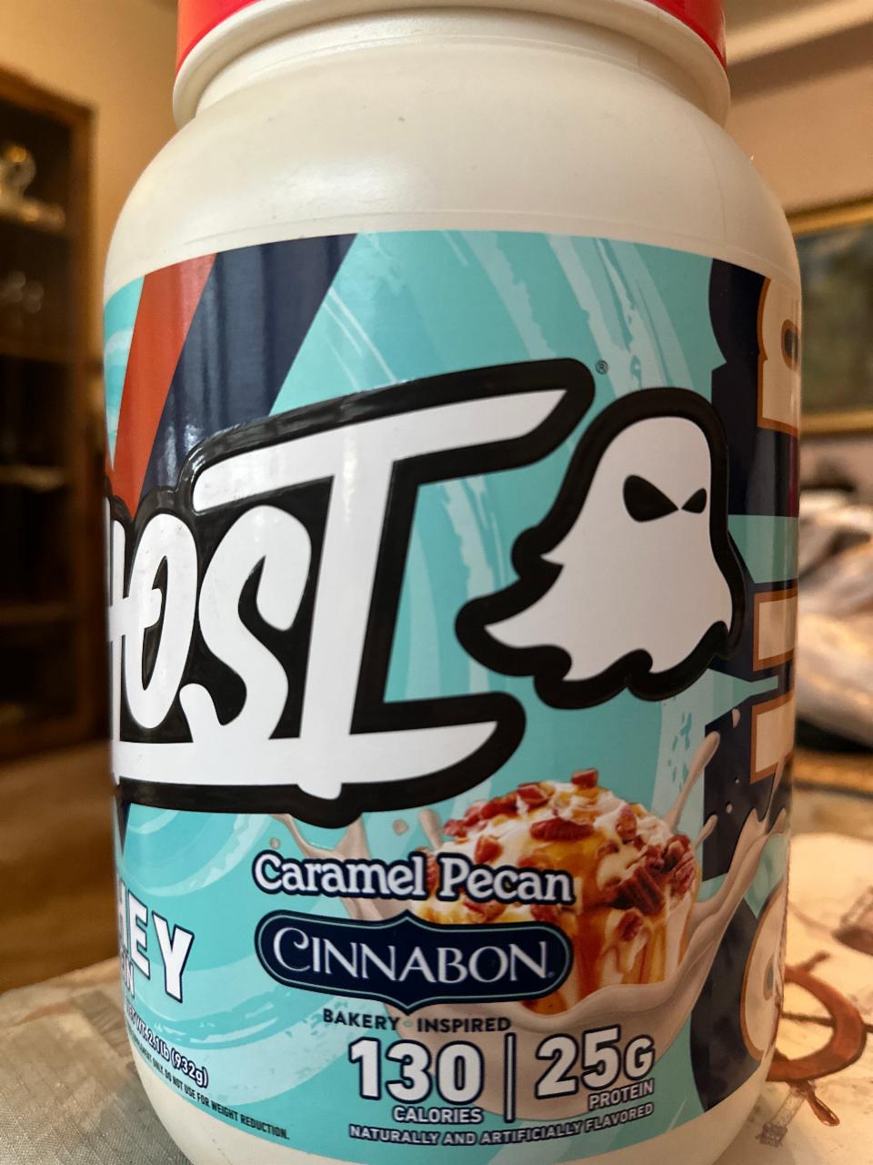 Fotografie - Whey protein caramel pecan cinnabon Ghost