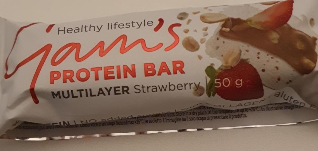 Fotografie - Protein Bar Multilayer Strawberry Gam's