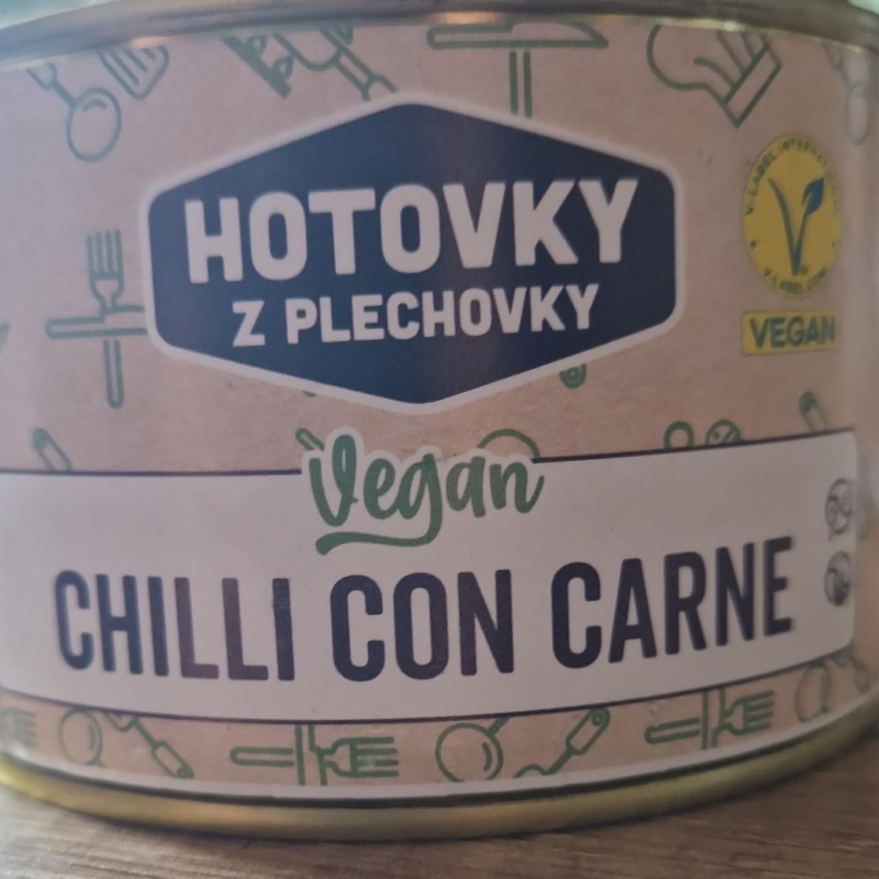 Fotografie - Chilli con carne Vegan Hotovky z plechovky